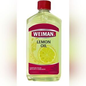 Weiman Lemon Oil, Furniture Wood Polish with UVX-15 Sunscreen 16 Oz SEALED